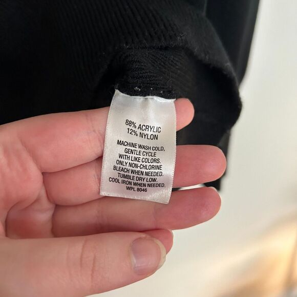 JM Collection Soft V Neck Sweater Button Sleeve Detail - Picture 5 of 5